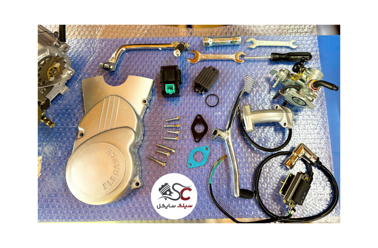 انجین کامل موتورسیکلت ۱۱۰ سی سی یا ۷۰ سی سی(بدون استارت)فابریک شهاب